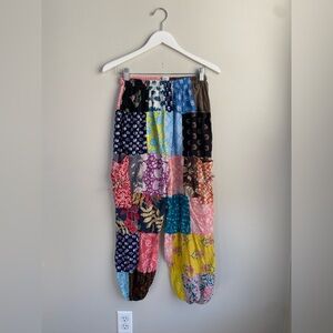 Ashley Taylor Multicolor Patchwork Yoga Joggers